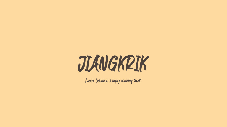 JIANGKRIK Font