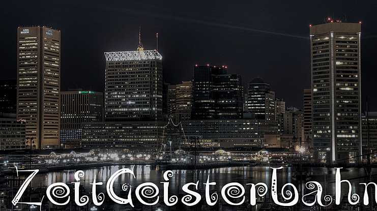 Zeit Geisterbahn Font