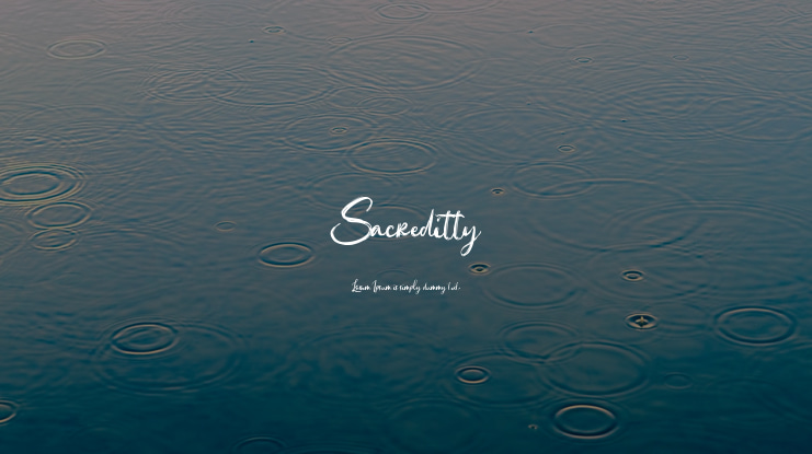 Sacreditty Font