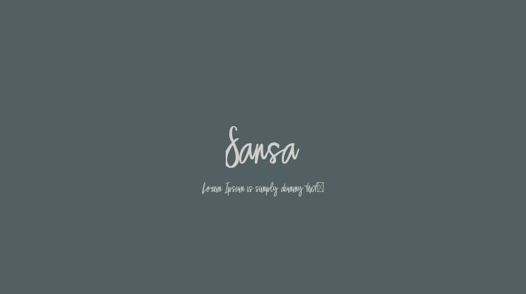 Sansa Font