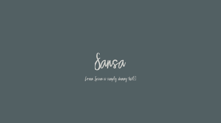 Sansa Font