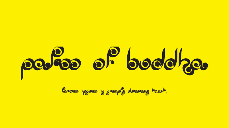 Palm of Buddha Font