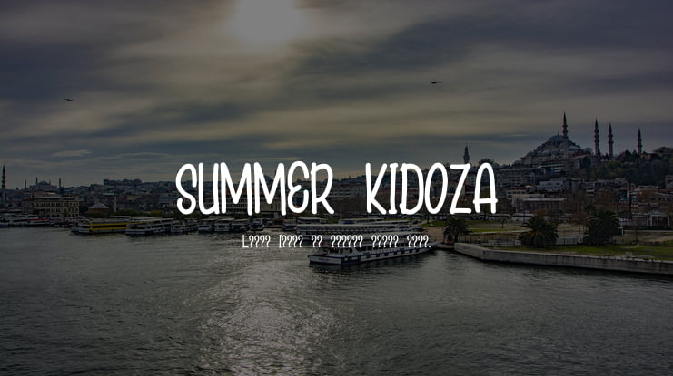 SUMMER KIDOZA Font