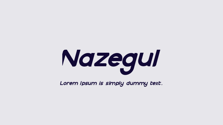 Nazegul Font Family