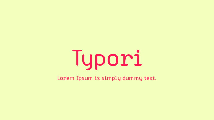 Typori Font