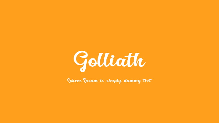 Golliath Font