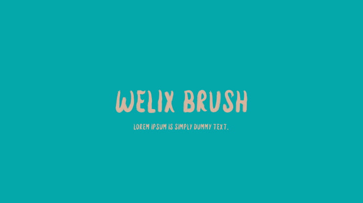 Welix Brush Font