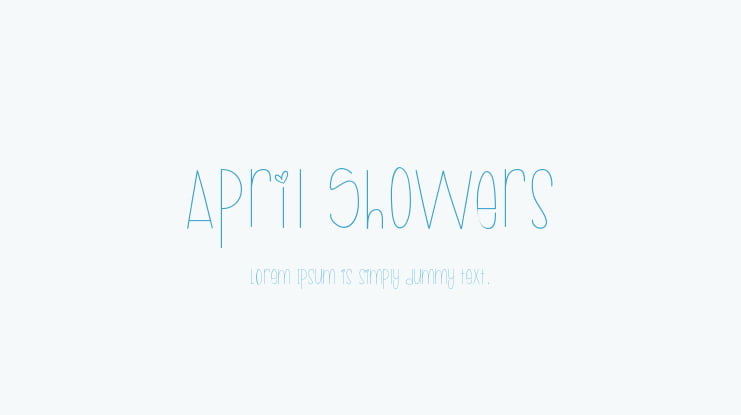 April Showers Font
