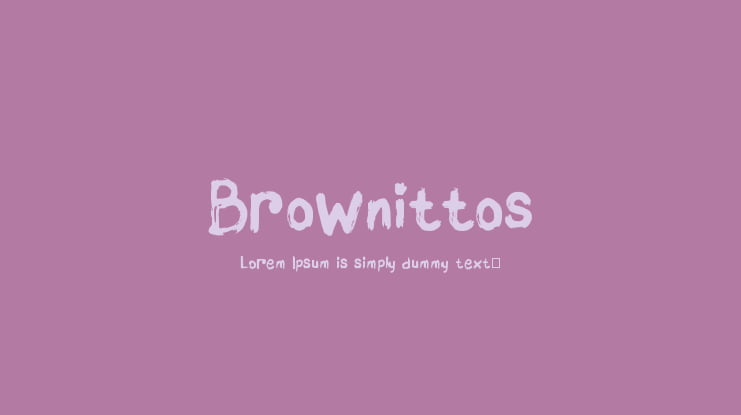 Brownittos Font