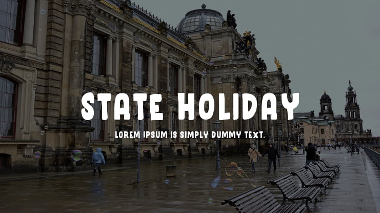 State Holiday Font