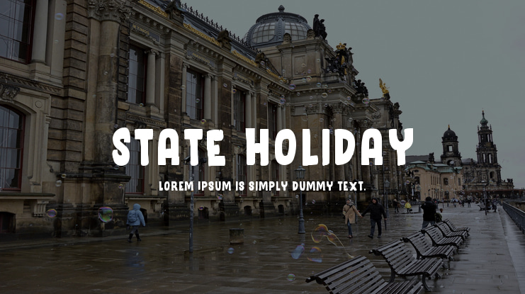 State Holiday Font