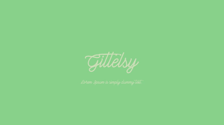 Gittelsy Font