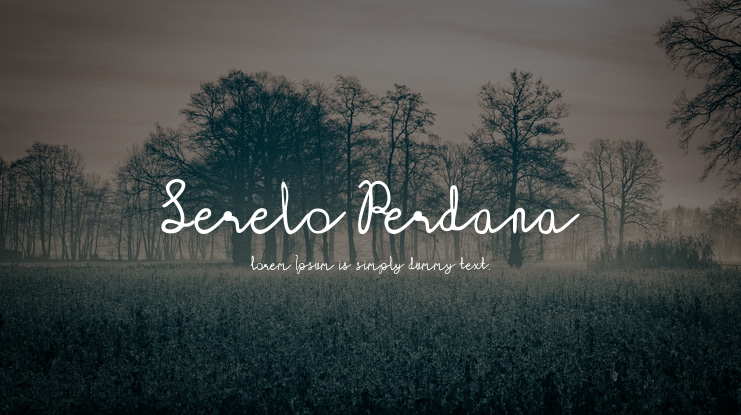 Serelo Perdana Font