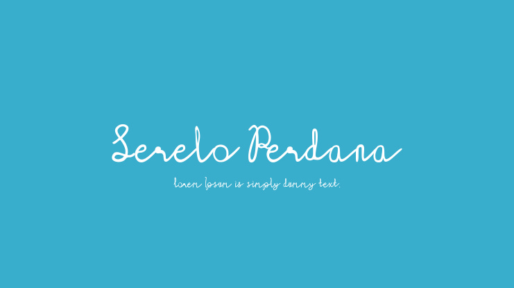 Serelo Perdana Font