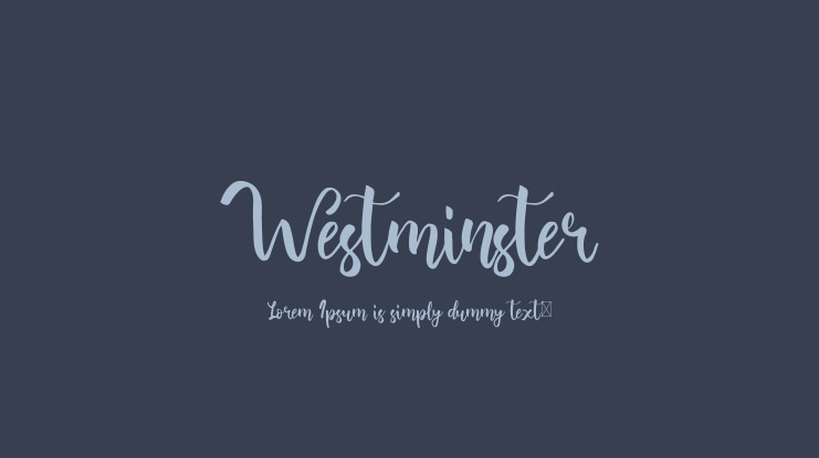 Westminster Font