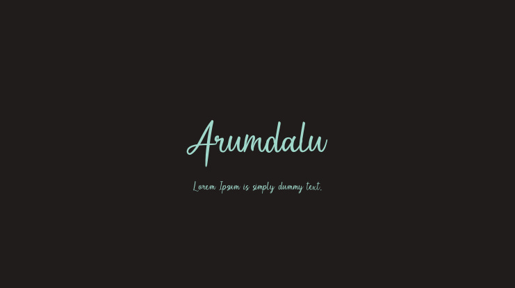 Arumdalu Font