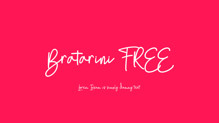Bratarini FREE Font