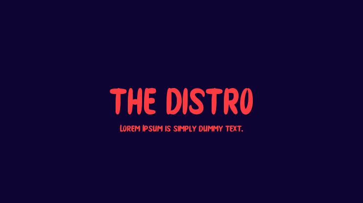 THE DISTRO Font