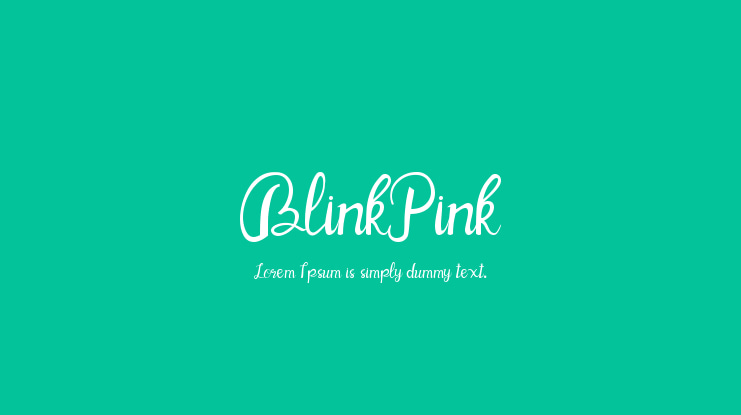 BlinkPink Font