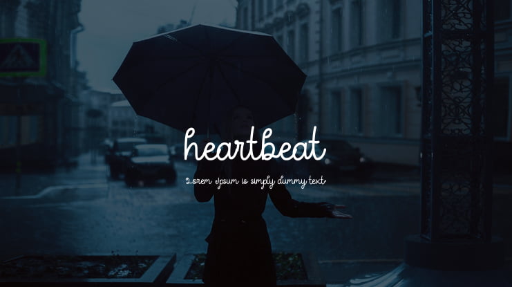 heartbeat Font