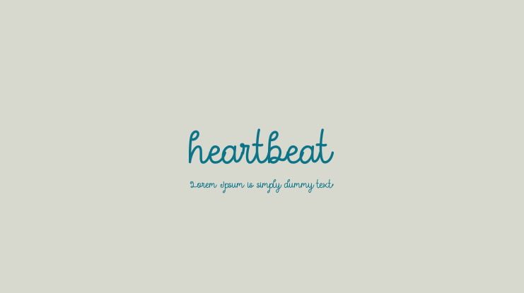heartbeat Font
