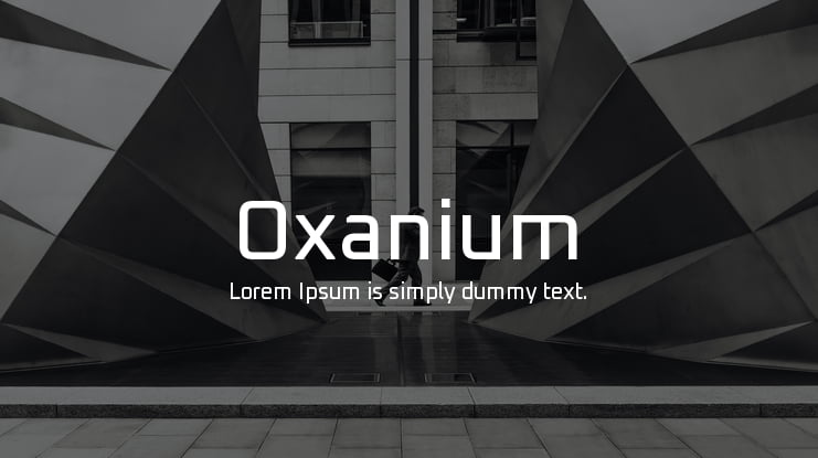 Oxanium Font Family