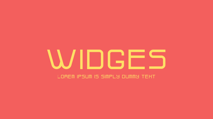 Widges Font