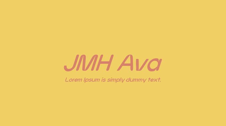 JMH Ava Font Family