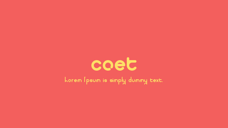 coet Font Family