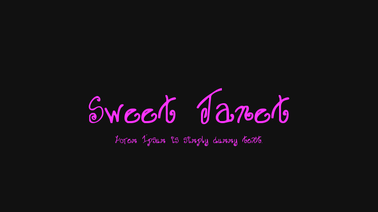 Sweet Janet Font