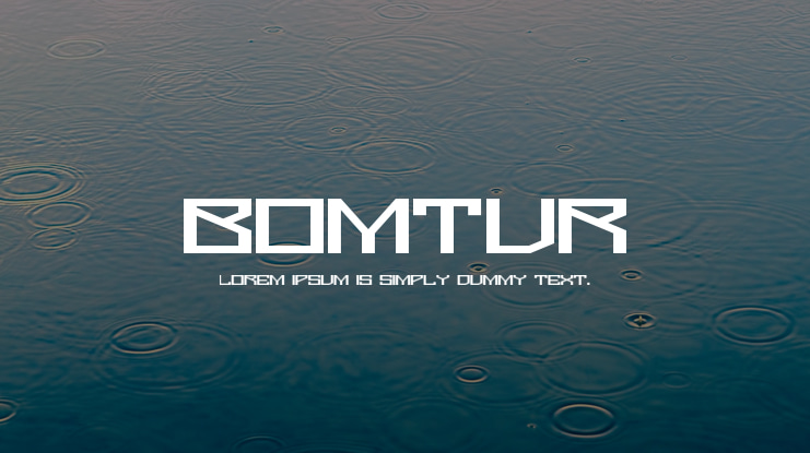 Bomtur Font