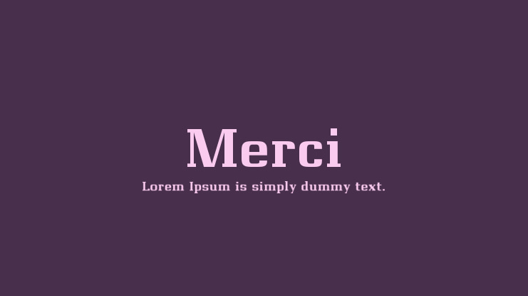 Merci Font