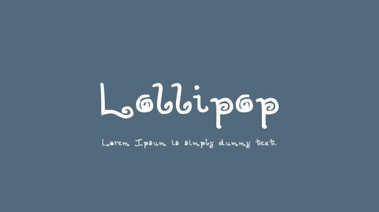 Lollipop Font
