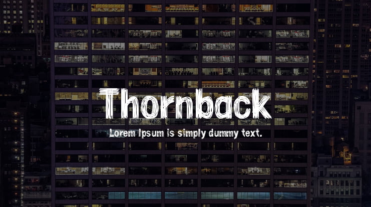 Thornback Font