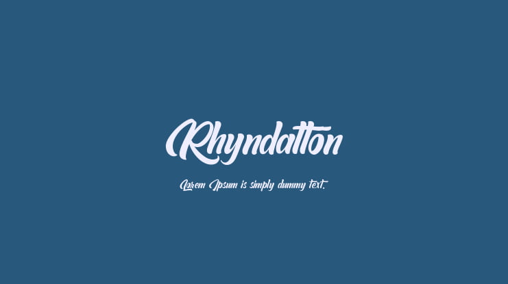 Rhyndatton Font