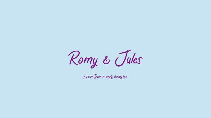 Romy & Jules Font