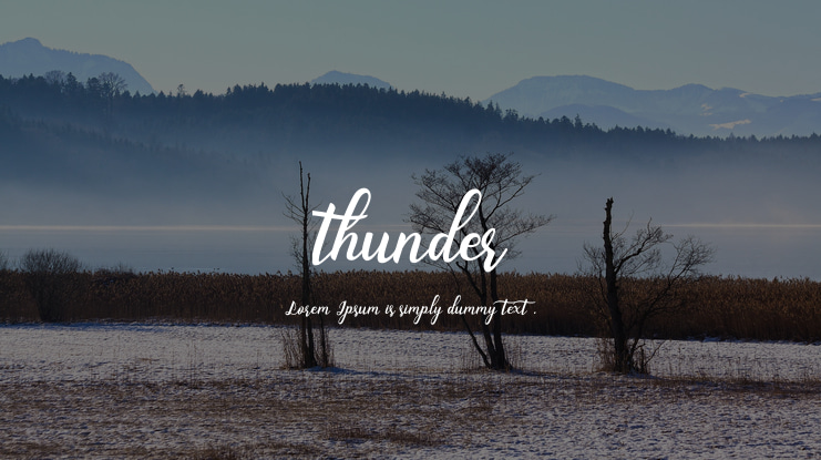 thunder Font