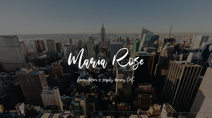 Maria Rose Font