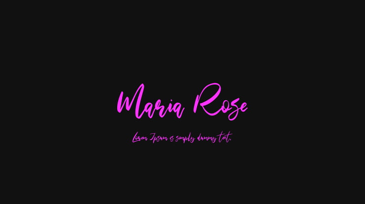 Maria Rose Font
