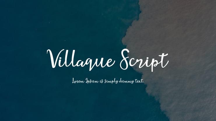 Villaque Script Font