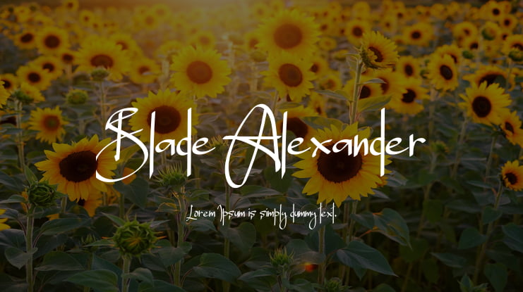 Blade Alexander Font
