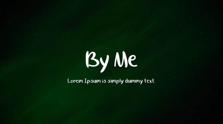 By Me Font