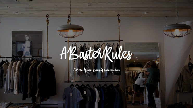 ABasterRules Font