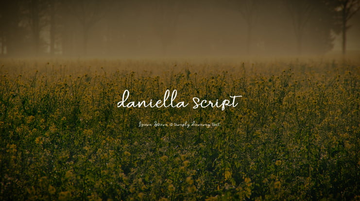 daniella script Font