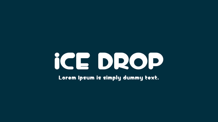 iCE DROP Font Family