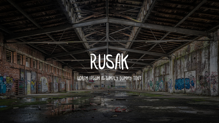 RUSAK Font