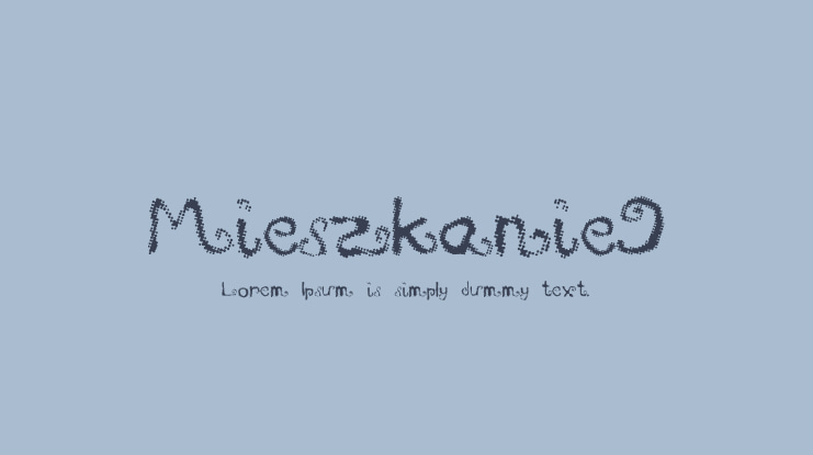 Mieszkanie9 Font
