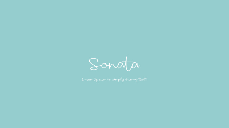 Sonata Font