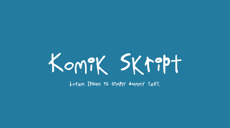 Komik Skript Font