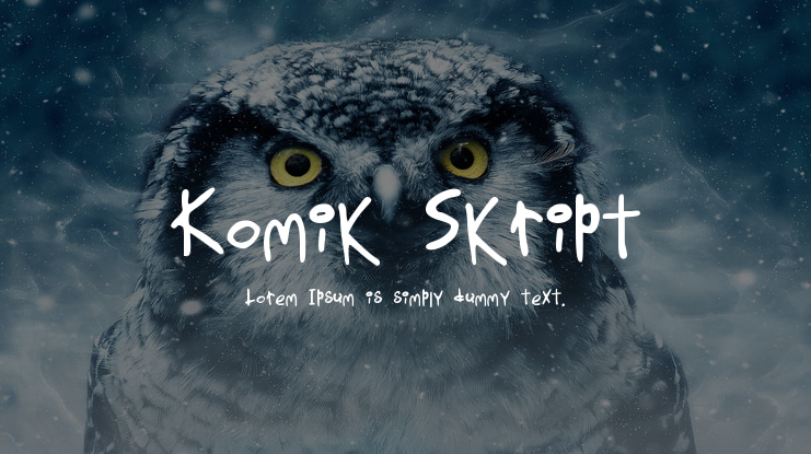 Komik Skript Font